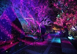 Decoración navideña del Huerto de Calixto y Melibea.