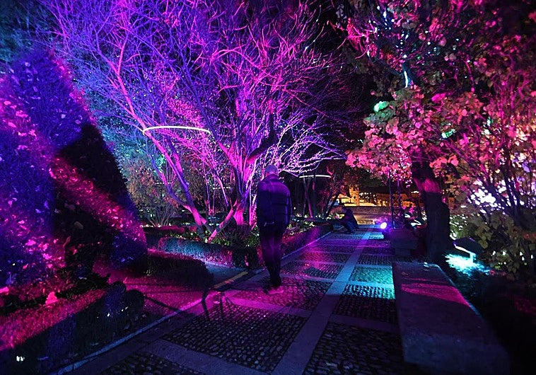 Decoración navideña del Huerto de Calixto y Melibea.