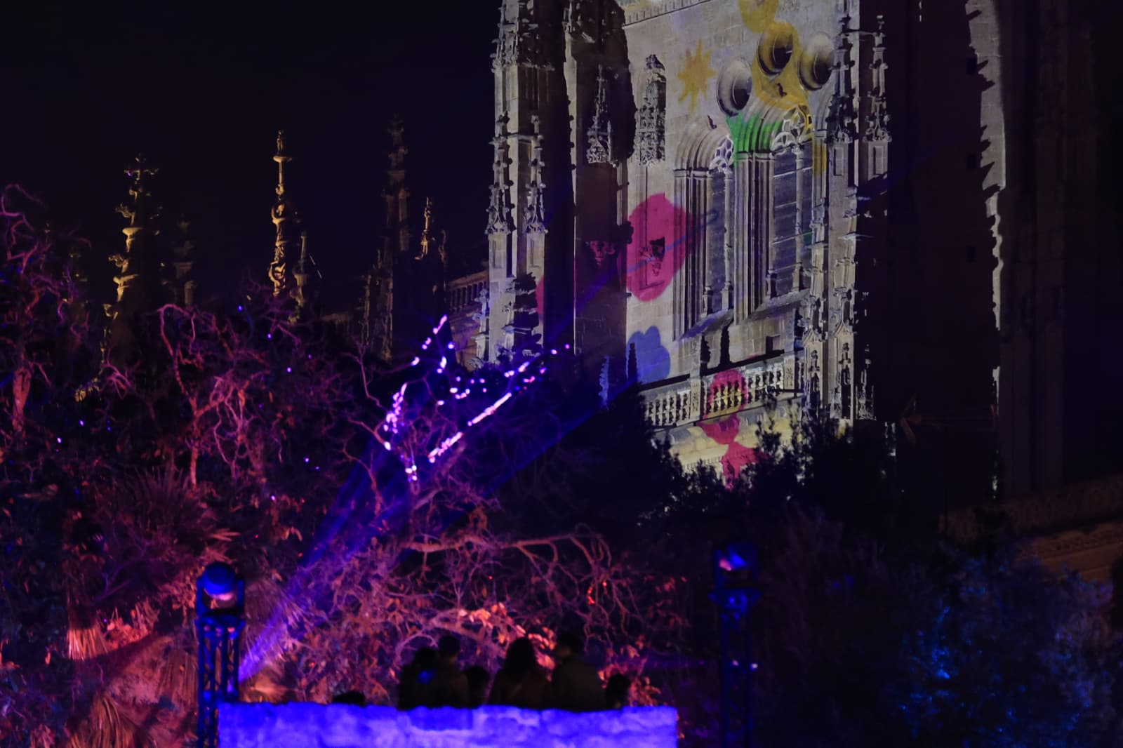 La Navidad ya deslumbra en Salamanca con luces, árbol y videomapping