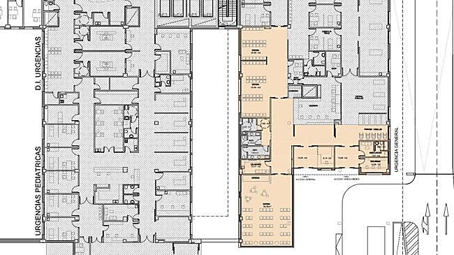 Imagen después - La obra para ampliar las Urgencias de Salamanca que se han quedado pequeñas en cuatro años de Hospital