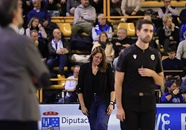 Anna Montañana, durante un partido de Perfumerías Avenida en el pabellón Silvia Domínguez