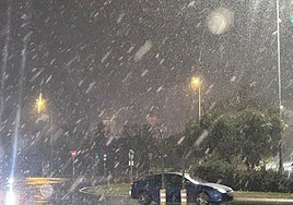 Nieve en Salamanca el 3 de diciembre