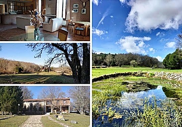 La lujosa casa rural en venta en un pueblo de Salamanca que es una inversión con estanque y finca