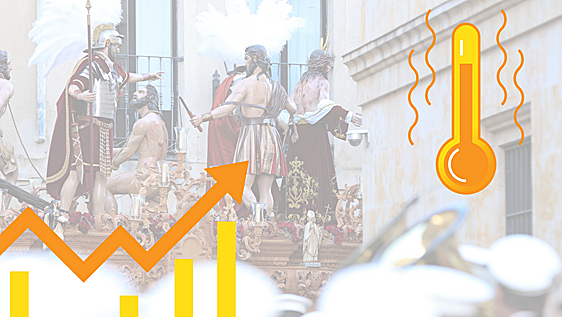 El tiempo en Salamanca durante la procesión extraordinaria 'Vía Áurea': más de 30 grados en las calles