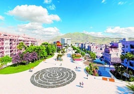 Infografik des Boulevard Parque Central.