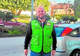 Losverkäufer José Antonio Páez am 1. Januar 2025 in Algarrobo Pueblo.