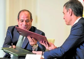 Agyptischer Präsident in Spanien
