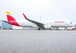 Der neueste Airbus-Jet A321XLR ging zum Premierenflug Ende Oktober an Iberia.