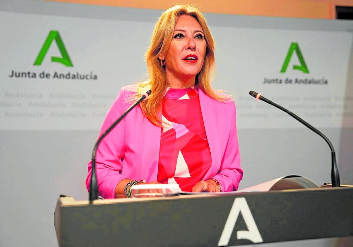 Die andalusische Ministerin für Wirtschaft, Finanzen und europäische Fonds, Carolina España.