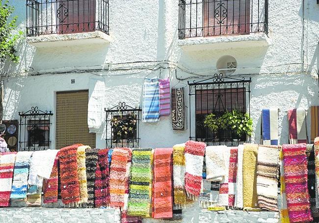 'Jarapas', die traditionellen Teppiche der Alpujarras.