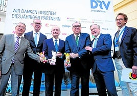 Salado, Fiebig, De la Torre, Bernal, Wehrmann und Blanco vor der Eröffnung des DRV-Kongresses.