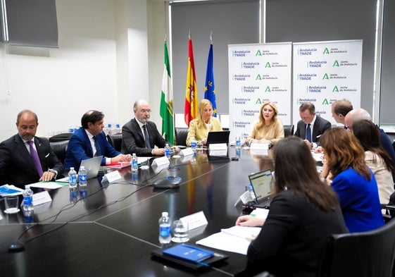 Ein Moment der Sitzung des TRADE-Verwaltungsrates.