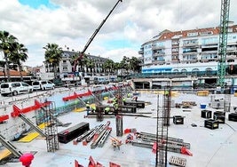 Die Bauarbeiten wurden am 1. April wieder aufgenommen.