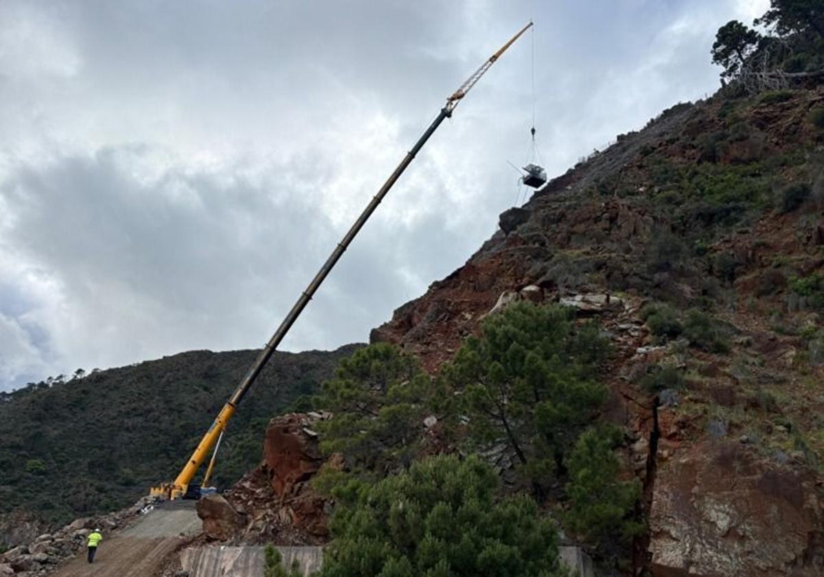 Sprengungen zur Instandsetzung der A-397 zwischen San Pedro Alcántara und Ronda begonnen