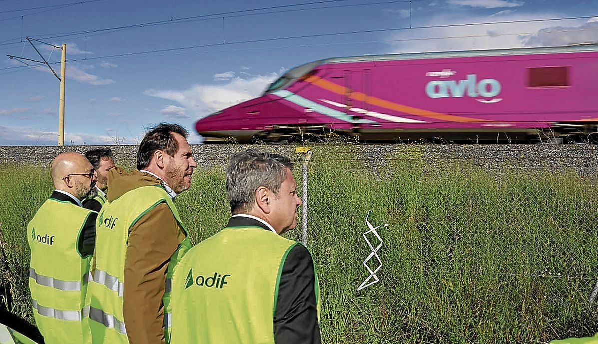 Puente reiste nach Toledo, um sich die Schäden an der AVE-Strecke Madrid-Sevilla anzusehen.