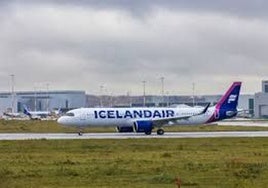 Flugzeug von Icelandair.