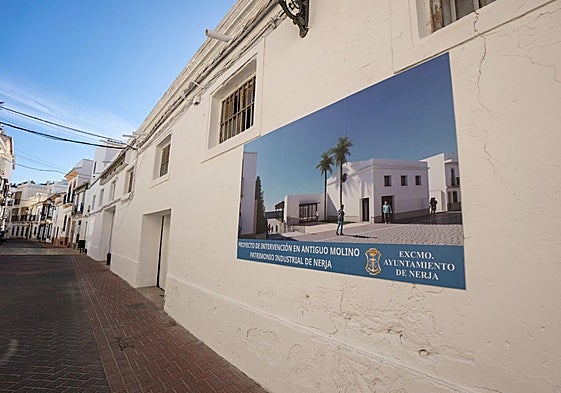 Außenansicht der alten Ölmühle in der Calle Ánimas in Nerja.