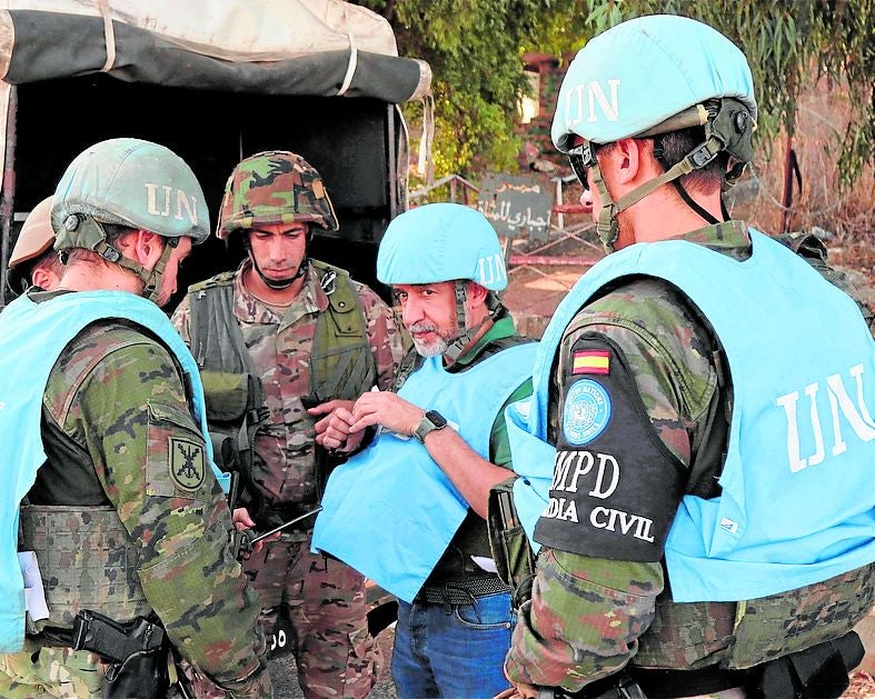 Spanische Soldaten in der UNO-Friedenstruppe im Libanon.