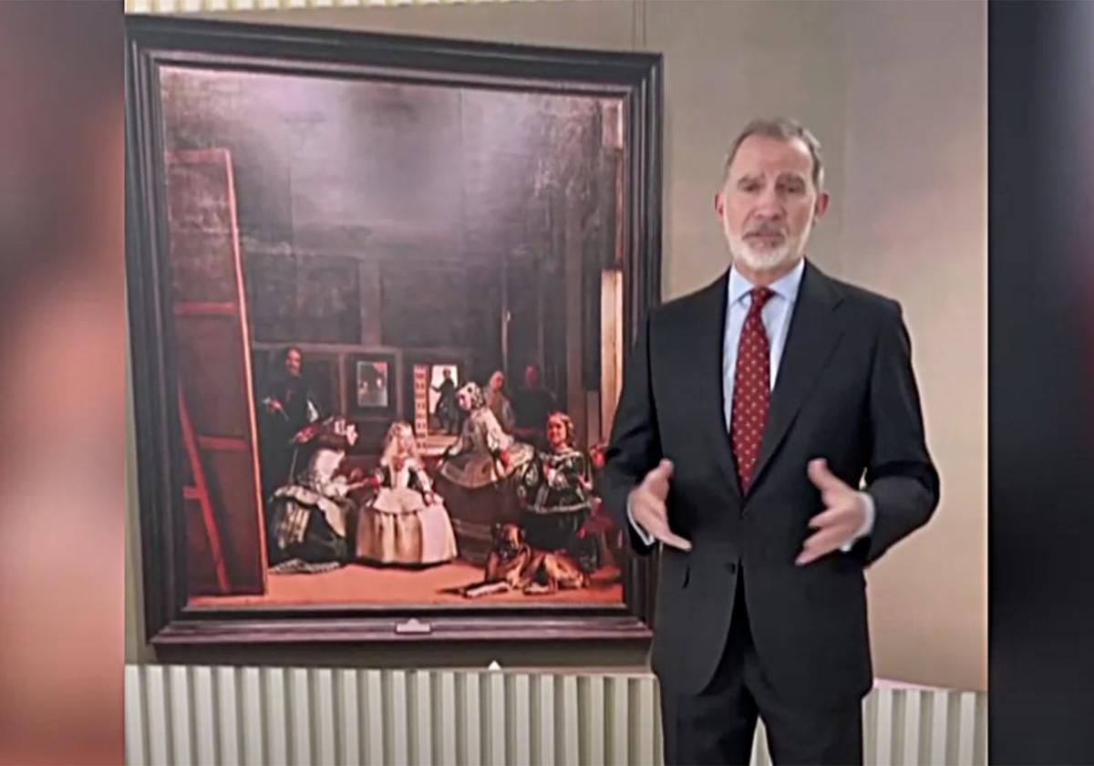 Felipe VI. erklärt 'Las Meninas' von Velázquez