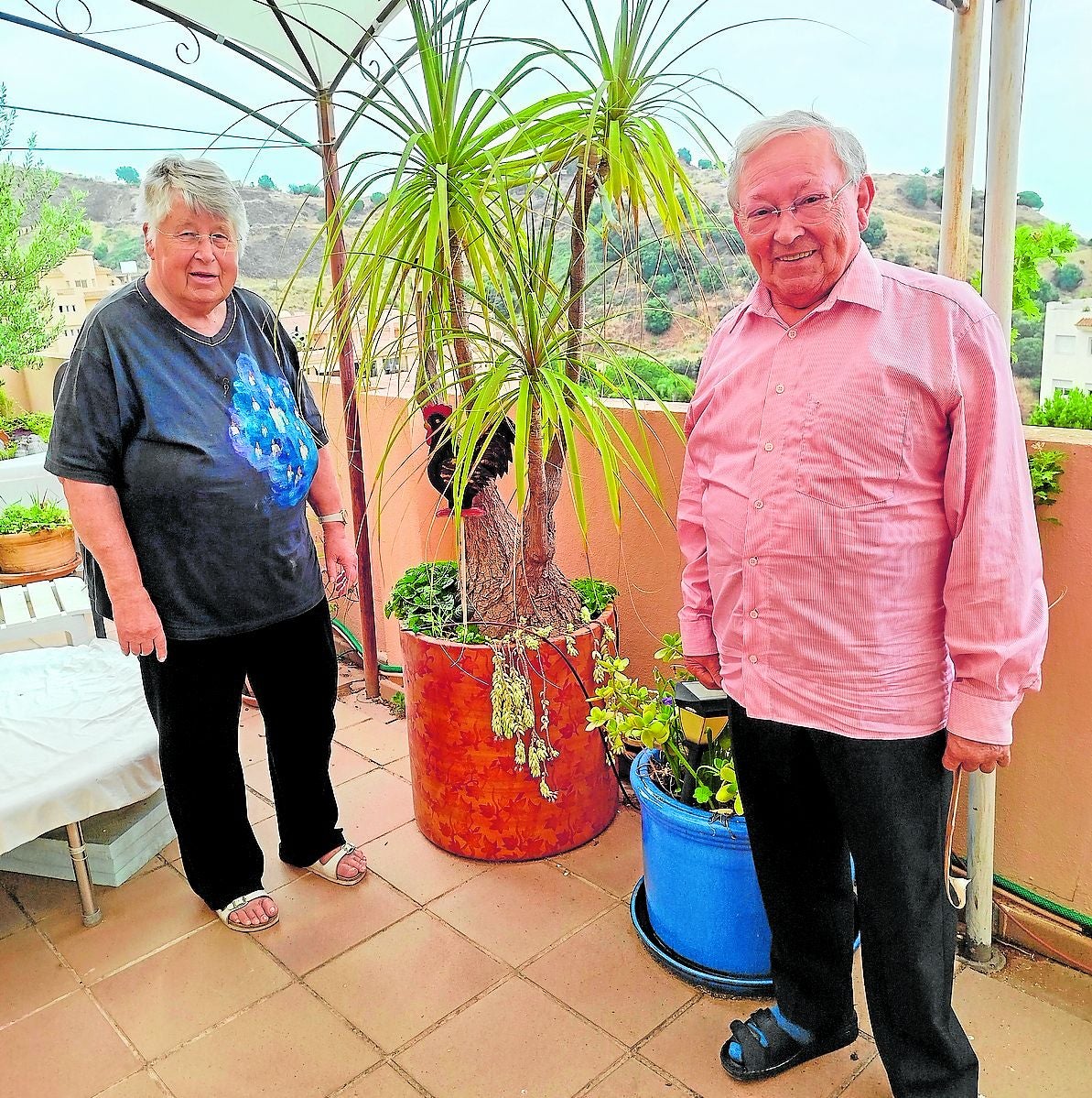 Ihre erste Pflanze in Spanien haben Alfred Scheller und Renate Baumann immer noch. .