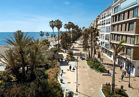 Boulevard auf dem Gelände der ehemaligen Nationalstraße 340.