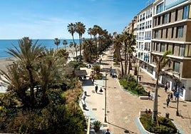 Der Meeresboulevard wurde an der Stelle der alten Nationalstraße N-340 errichtet.