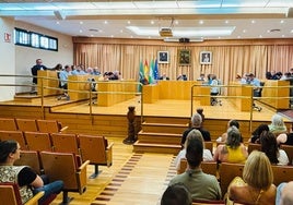 Letzte Plenarsitzung des Rathauses von Vélez-Málaga im Mai.