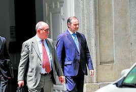 x-Verkehrsminister José Luis Ábalos am Montag beim Verlassen des Obersten Gerichtshofs.