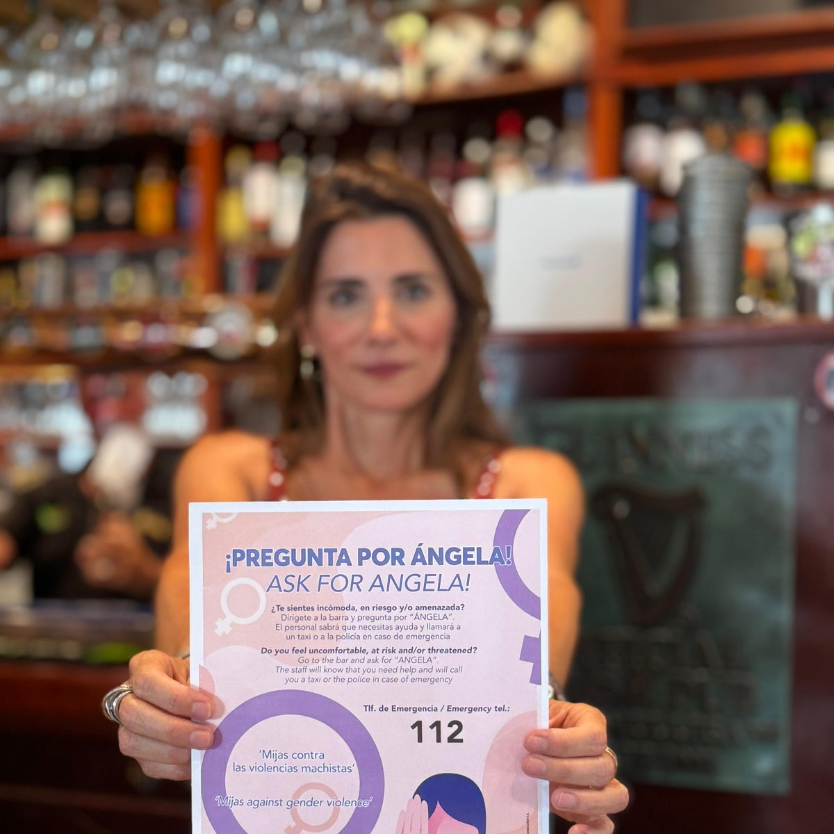 Bürgermeisterin Ana Mata bei der Präsentation der Kampagne.