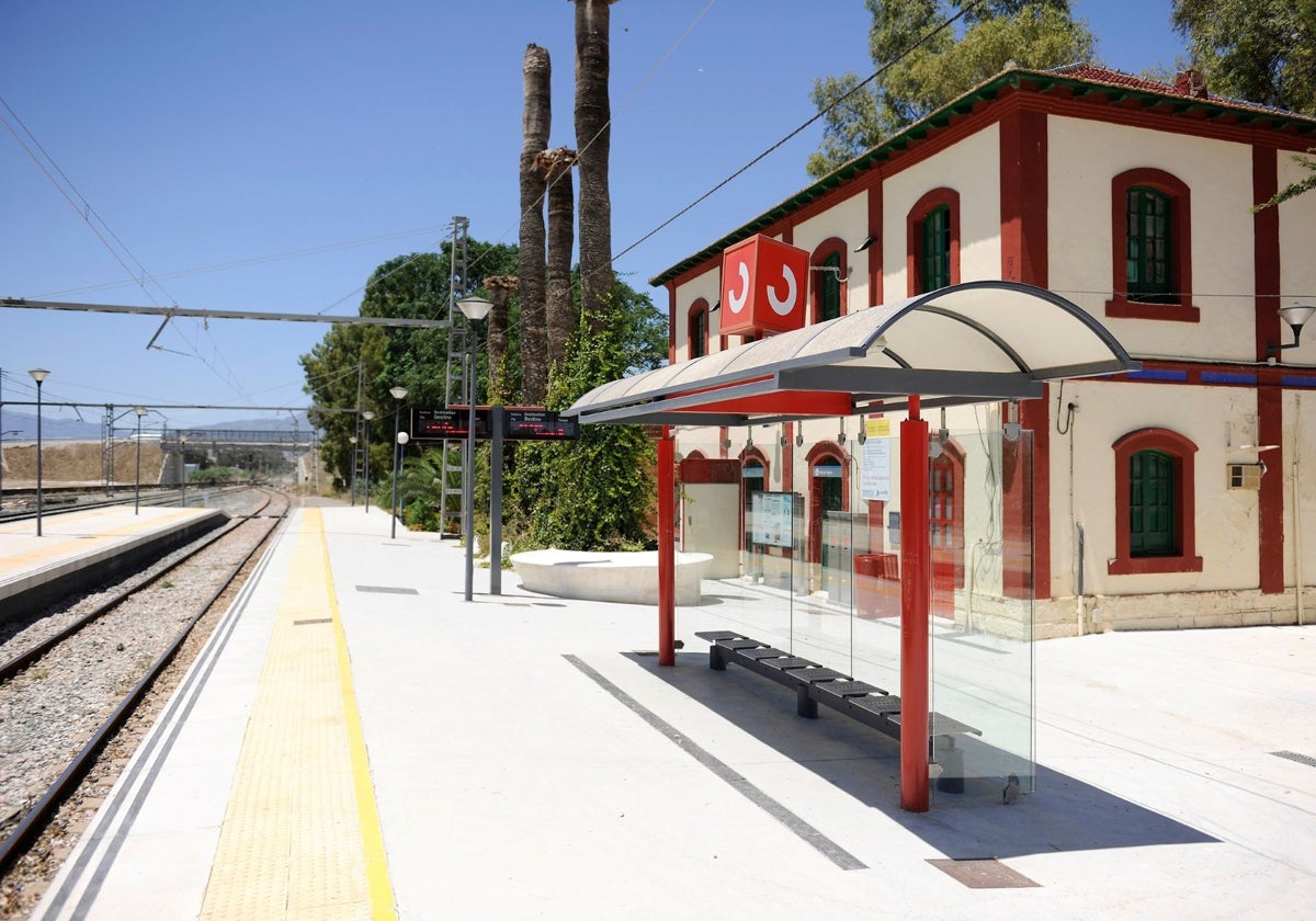 Bahnhof Aljaima an der Linie Guadalhorce C2.