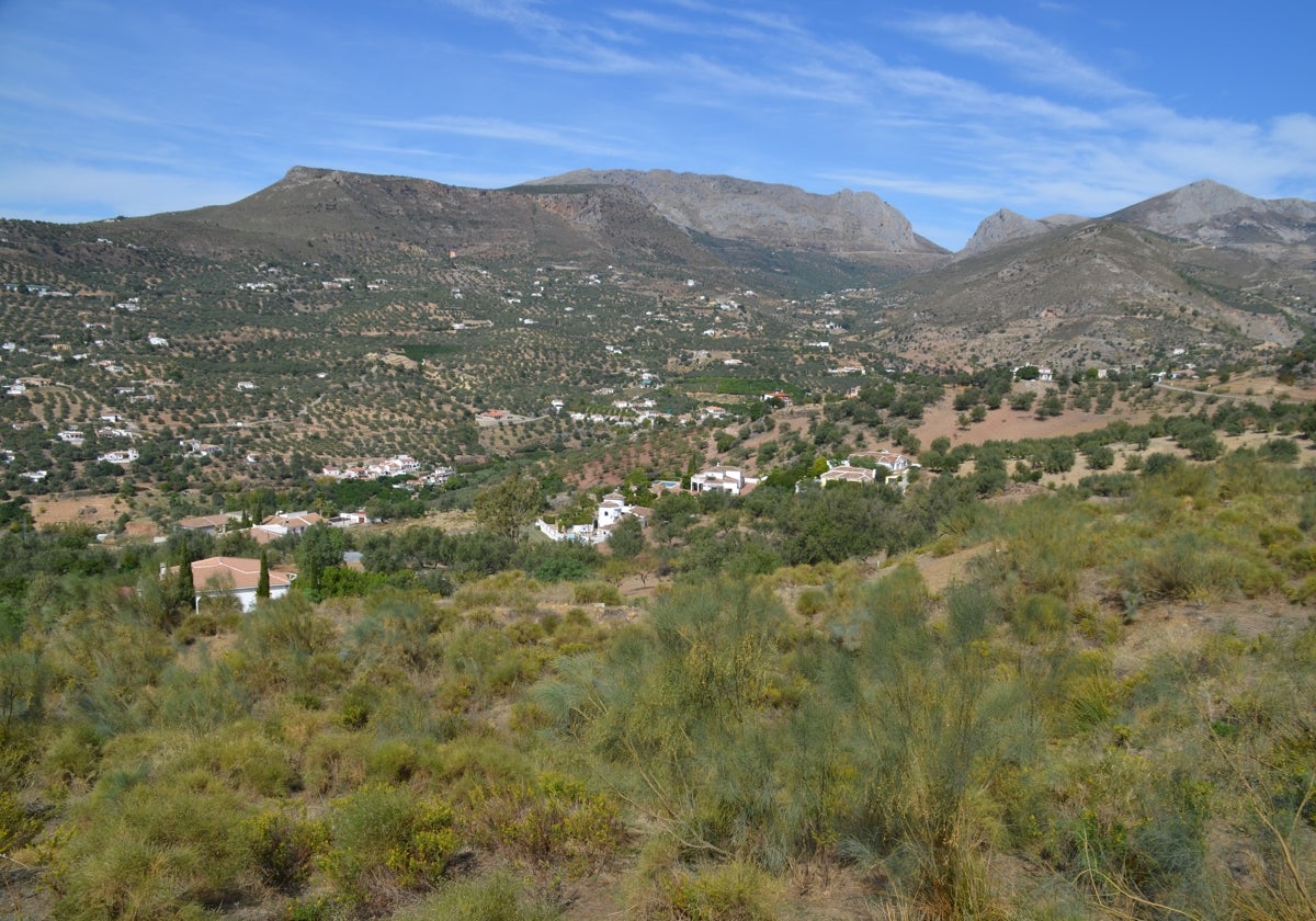 Landhäuser auf dem Gemeindegebiet von Alcaucín.