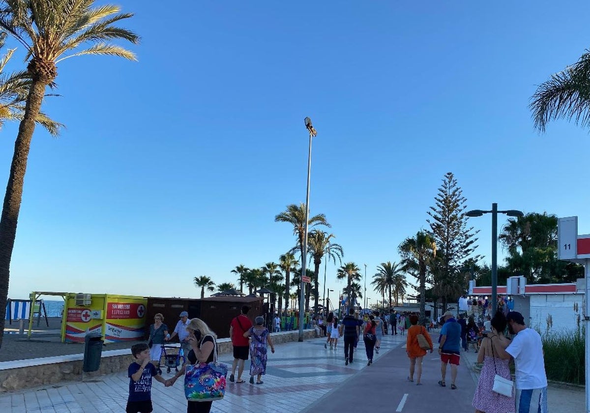 Der Vorfall fand im September 2023 auf der Promenade von Torre del Mar statt.
