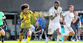 Rüdiger bei der Club-WM im Zweikampf mit Karim Adeyemi im Viertelfinale gegen Borussia Dortmund.