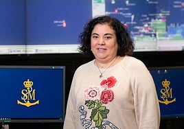 Patricia López im Koordinationszentrum der Seenotrettung in Tarifa.