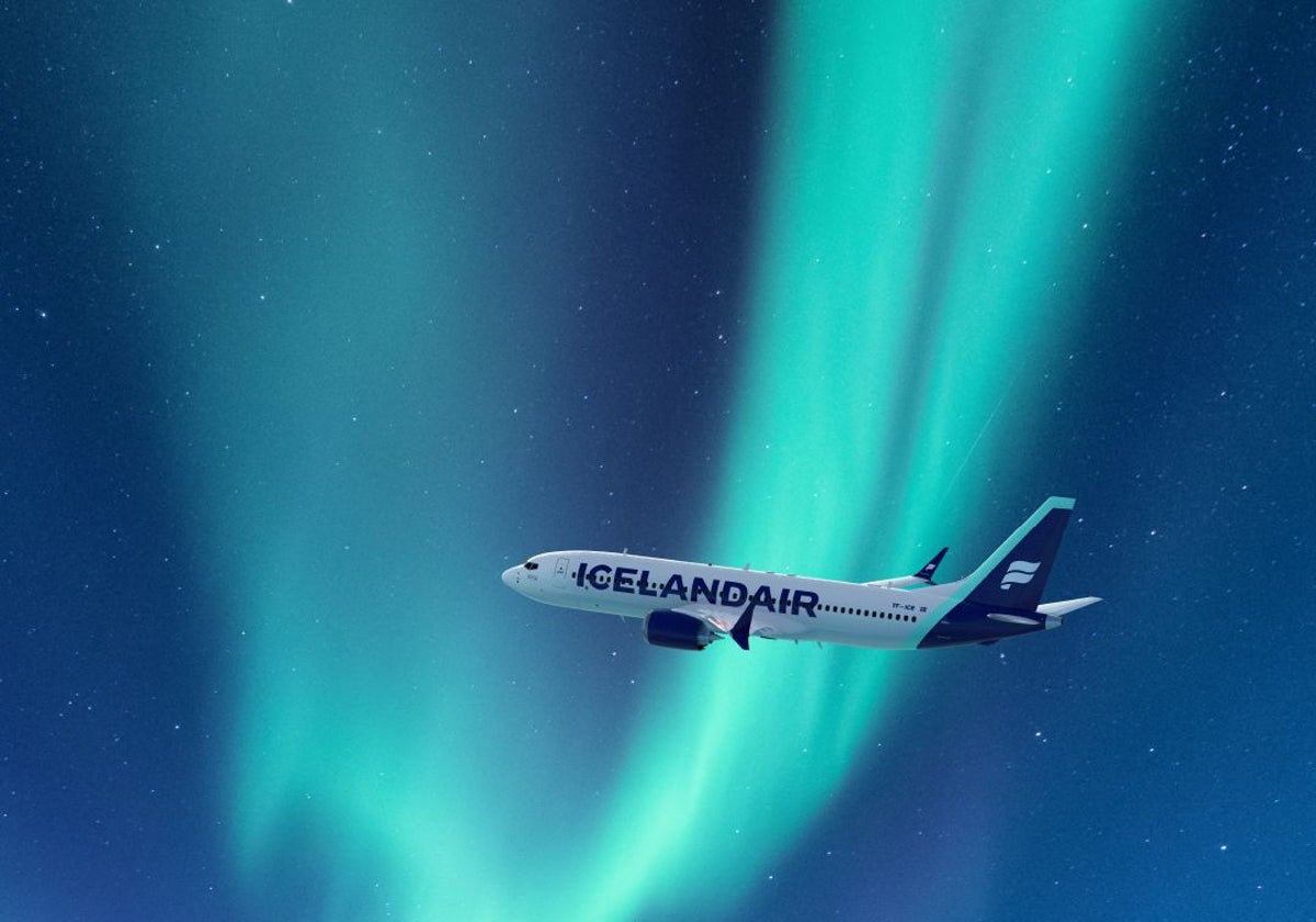 Flugtzeug von Icelandair.
