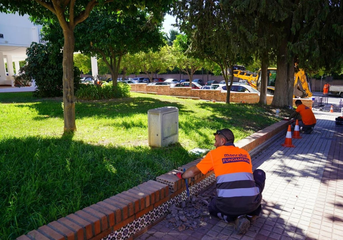 Die Nachbarschaftsbrigade im Viertel Blas Infante in Estepona.