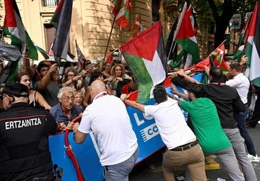Pro-Palästina-Protest in Bilbao.