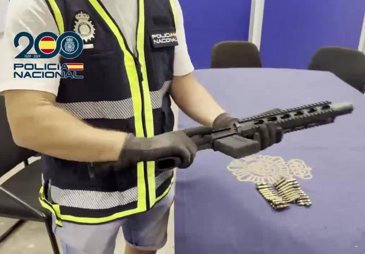Das für den Mord verwendete Gewehr.