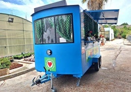 Umfunktionierter Campingwagen.