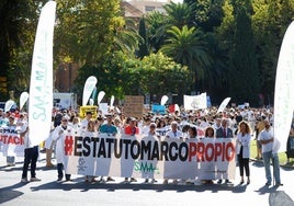 Mehr als tausend Ärzte haben in Málaga gegen das neue Rahmenstatut demonstriert