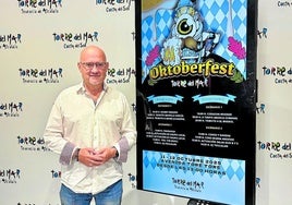 Jesús Pérez Atencia bei der Vorstellung des Programms zum Bierfest.