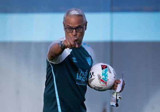 Sergio Pellicer, während der Trainingseinheit am Dienstagnachmittag im Nebengebäude.