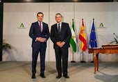 Juanma Moreno und Antonio Sanz.