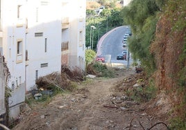 Neue Straße, die in Torrox gebaut werden soll.