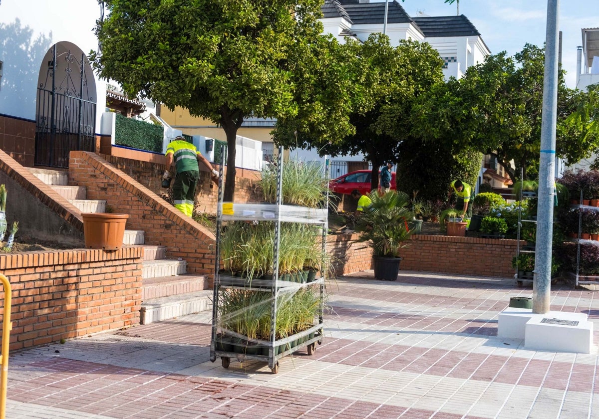 Marbella renoviert den Marktplatz von San Pedro mit einer nachhaltigen Gartengestaltung