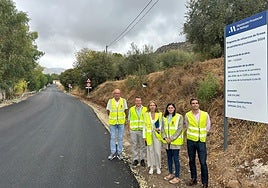 Besichtigung der Arbeiten durch den Beauftragten für Infrastrukturen und die Bürgermeister der Region.