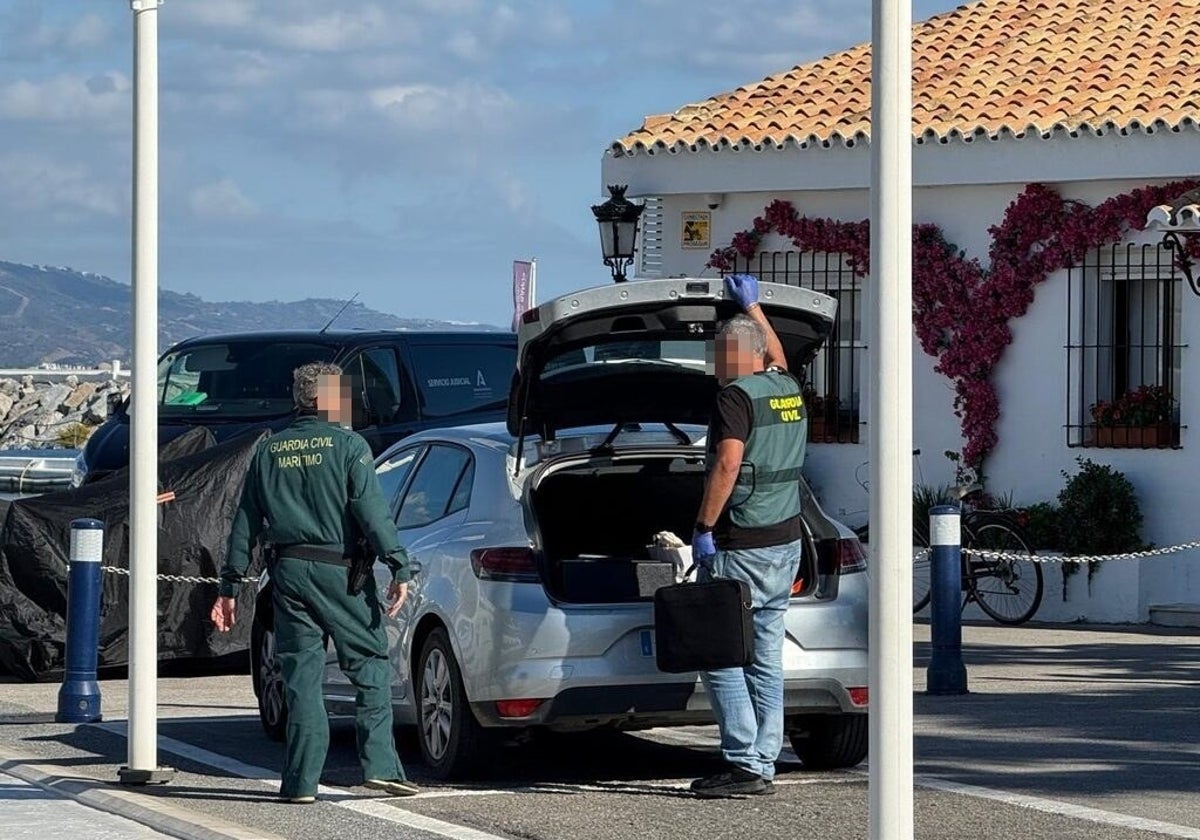 Die Guardia Civil am Fundort.