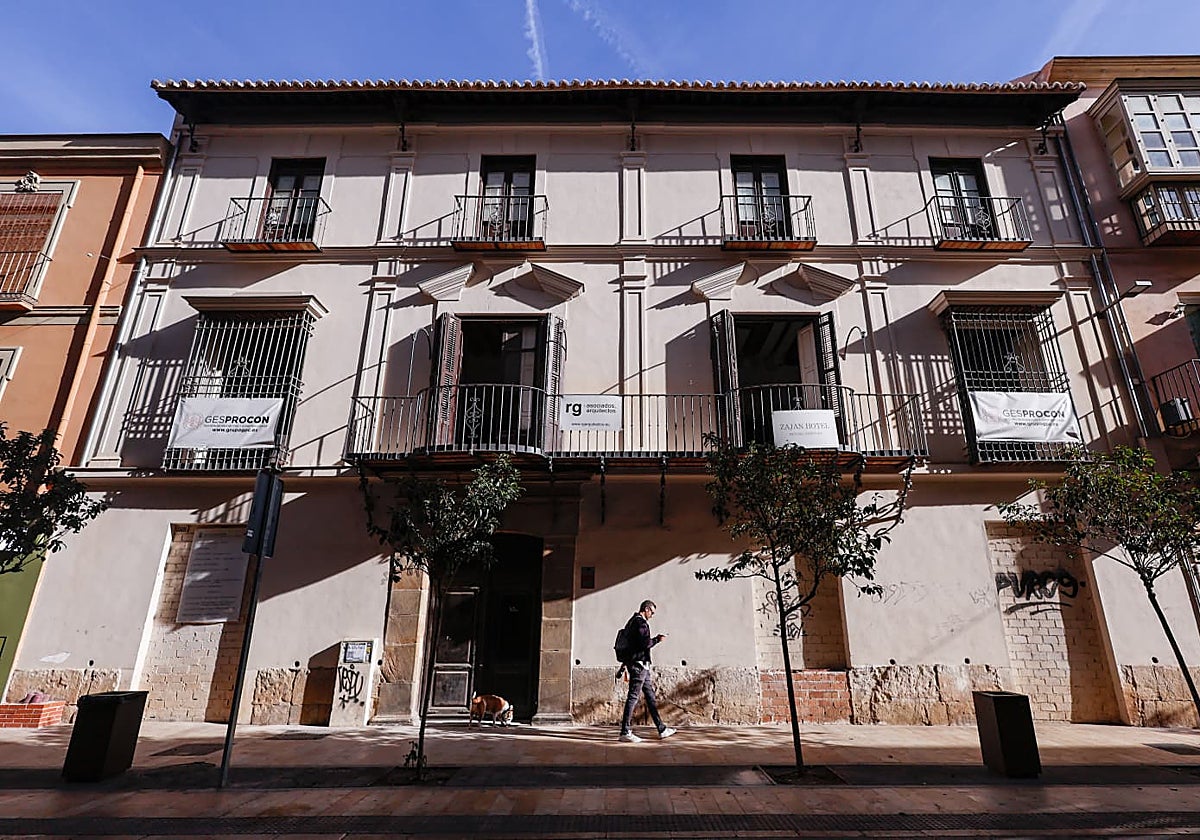Das Gebäude, an dem Arbeiten an der Fassade durchgeführt wurden.