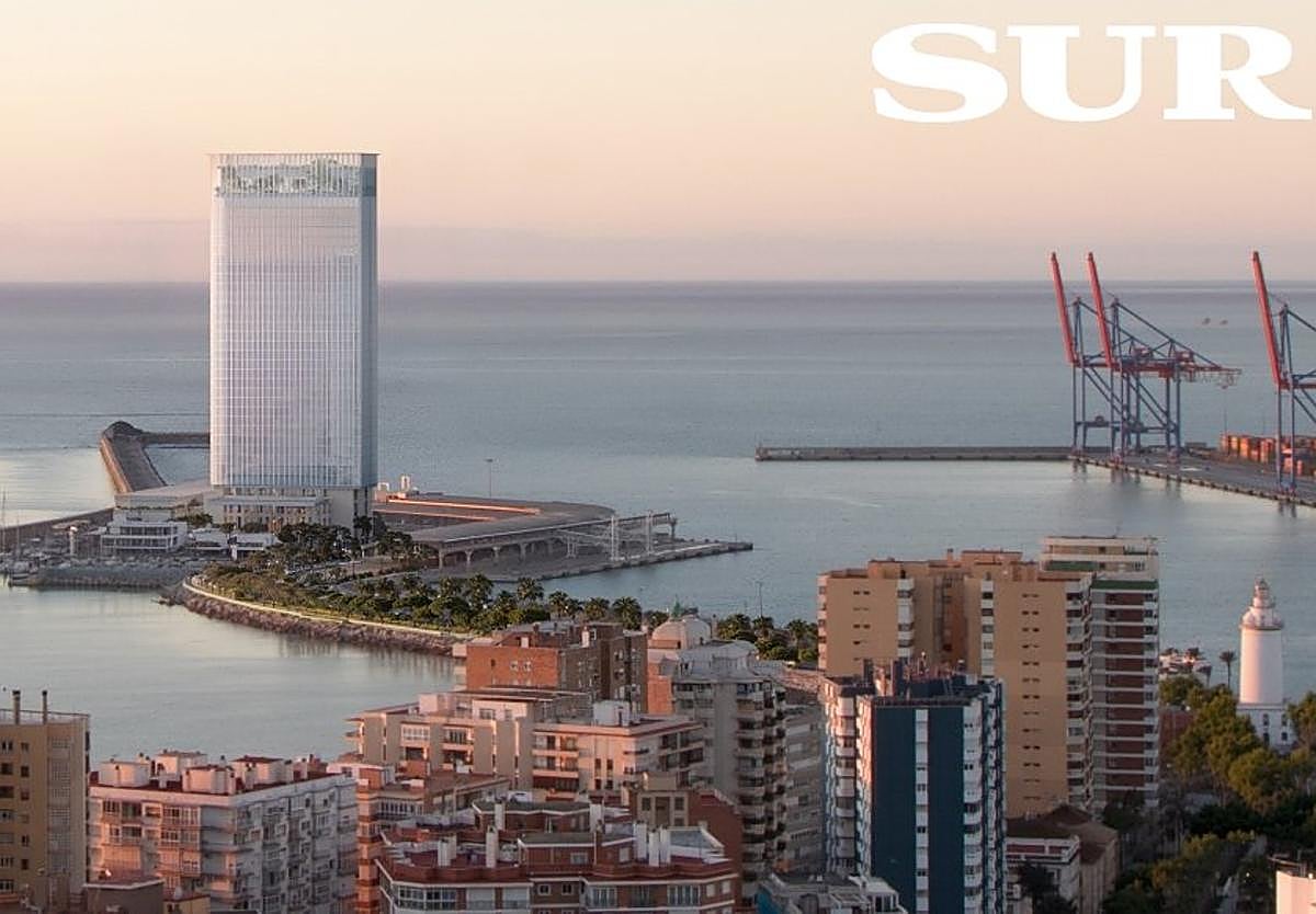 Entwurf des neuen Hafenturms von David Chipperfield.