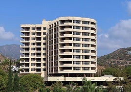 Blick auf das Hotel Incosol, das nach der Renovierung wieder eröffnet wird.